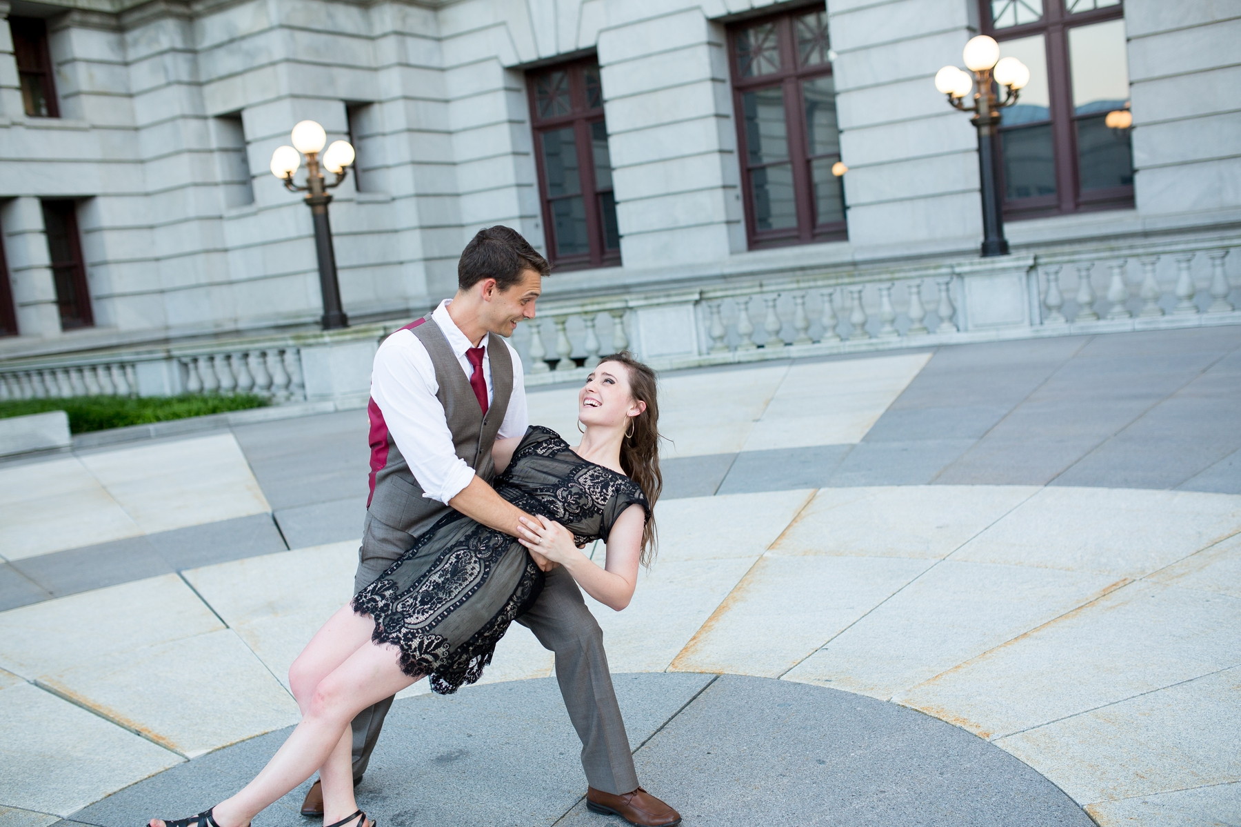 harrisburg capitol building, visiting front street susquehanna river engagement photos